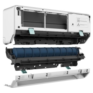 Инверторен стенен климатик Midea All Easy Pro Nordic MSEPBU-09HRFN8-QRD6GW - Бял