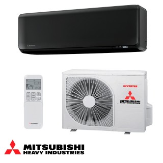 Инверторен климатик Mitsubishi Heavy Industries SRK 25 ZT-WFB + SRC 25 ZT-W - черен