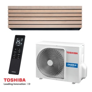 Инверторен климатик Toshiba Super Daiseikai 10 WOOD RAS-B13S4KVDG-E / RAS-13S4AVPG-E